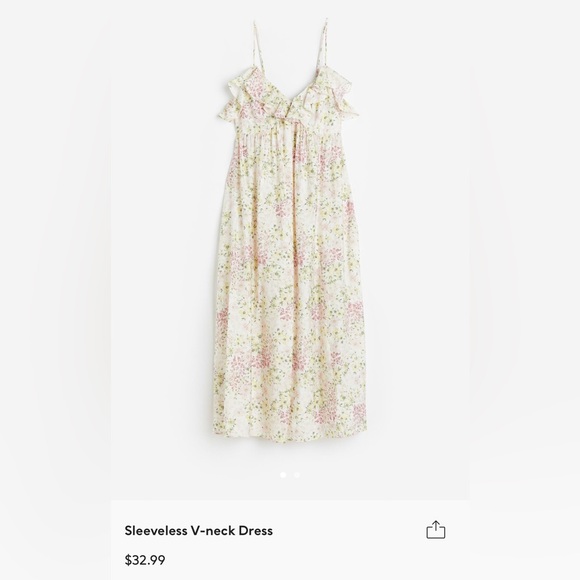 SOLD - H&M Floral Dress XS - Picture 1 of 8